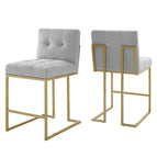 Gold Light Gray / Upholstered Fabric