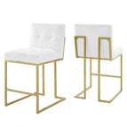 Gold White / Upholstered Fabric