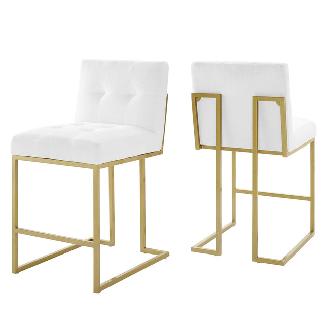 Modway EEI-5571 Privy Upholstered Fabric Counter Stool Set of 2 Modway