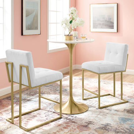 Modway EEI-5571 Privy Upholstered Fabric Counter Stool Set of 2 Modway