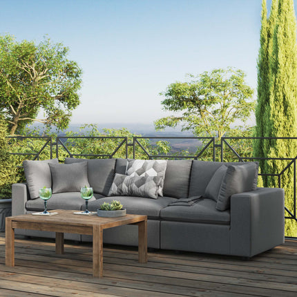 Modway EEI-5578 Commix Overstuffed Outdoor Patio Sofa Modway