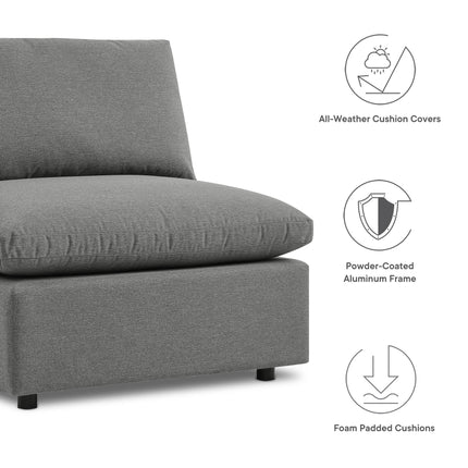 Modway EEI-5587 Commix 5-Piece Outdoor Patio Sectional Sofa Modway