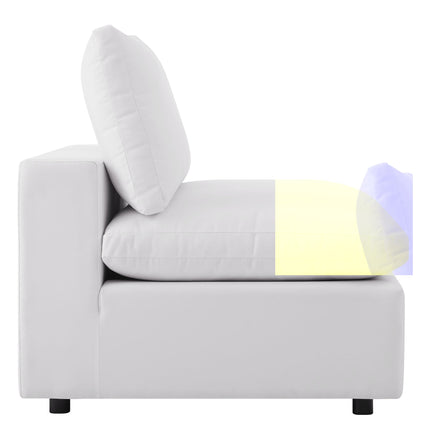 Modway EEI-5587 Commix 5-Piece Outdoor Patio Sectional Sofa Modway