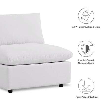 Modway EEI-5587 Commix 5-Piece Outdoor Patio Sectional Sofa Modway