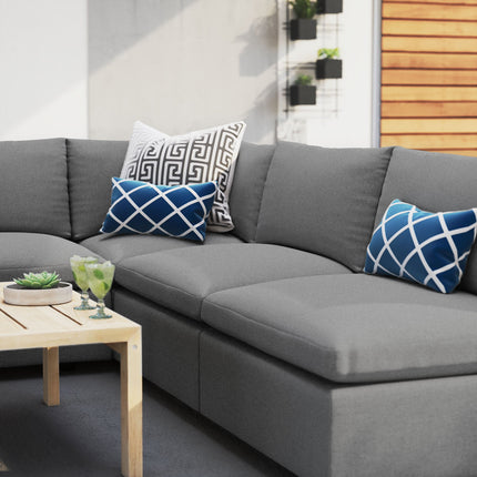 Modway EEI-5588 Commix 5-Piece Sunbrella® Outdoor Patio Sectional Sofa Modway