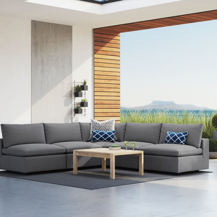 Modway EEI-5588 Commix 5-Piece Sunbrella® Outdoor Patio Sectional Sofa Modway