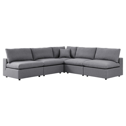 Modway EEI-5588 Commix 5-Piece Sunbrella® Outdoor Patio Sectional Sofa Modway