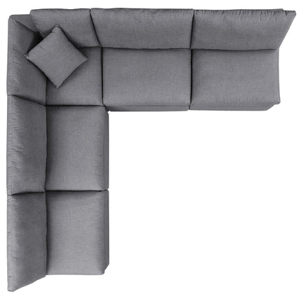 Modway EEI-5588 Commix 5-Piece Sunbrella® Outdoor Patio Sectional Sofa Modway