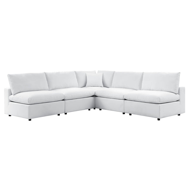 Modway EEI-5588 Commix 5-Piece Sunbrella® Outdoor Patio Sectional Sofa Modway