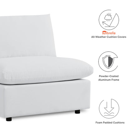 Modway EEI-5588 Commix 5-Piece Sunbrella® Outdoor Patio Sectional Sofa Modway