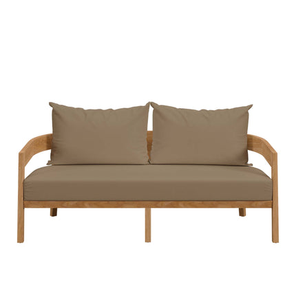Modway EEI-5601 Brisbane Teak Wood Outdoor Patio Loveseat Modway