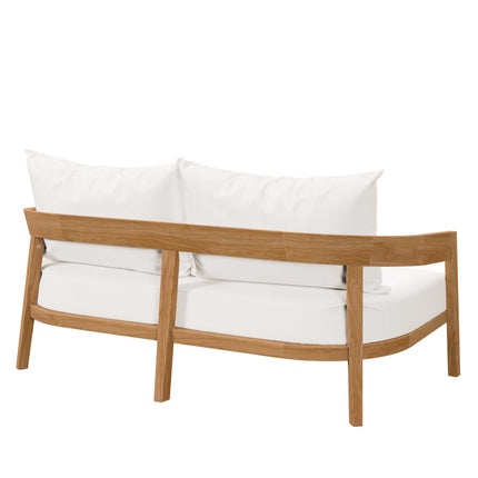 Modway EEI-5601 Brisbane Teak Wood Outdoor Patio Loveseat Modway