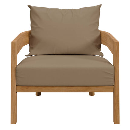 Modway EEI-5602 Brisbane Teak Wood Outdoor Patio Armchair Modway