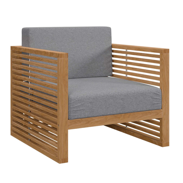 Modway EEI-5606 Carlsbad Teak Wood Outdoor Patio Armchair Modway