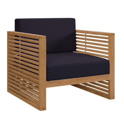 Modway EEI-5606 Carlsbad Teak Wood Outdoor Patio Armchair Modway