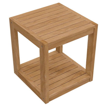 Modway EEI-5607 Carlsbad Teak Wood Outdoor Patio Side Table Modway