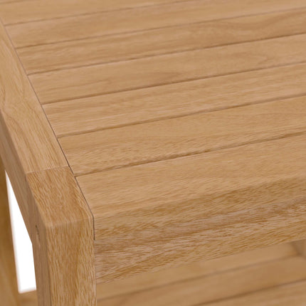 Modway EEI-5607 Carlsbad Teak Wood Outdoor Patio Side Table Modway