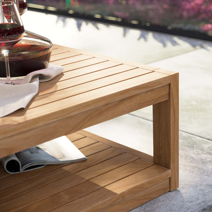 Modway EEI-5608 Carlsbad Teak Wood Outdoor Patio Coffee Table Modway