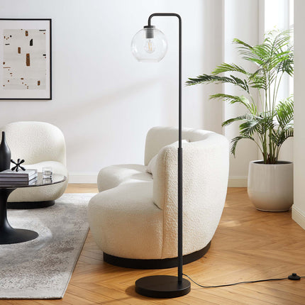 Modway EEI-5616 Silo Glass Globe Glass and Metal Floor Lamp - Plaza Home Decor