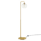 Satin Brass / Glass and Metal