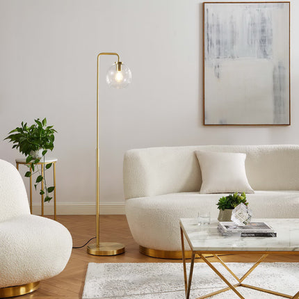 Modway EEI-5616 Silo Glass Globe Glass and Metal Floor Lamp - Plaza Home Decor