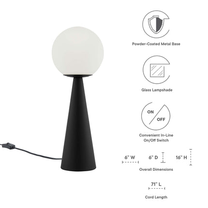 Modway EEI-5621 Apex Glass Globe Glass Table Lamp Modway