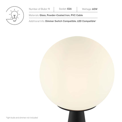 Modway EEI-5621 Apex Glass Globe Glass Table Lamp Modway