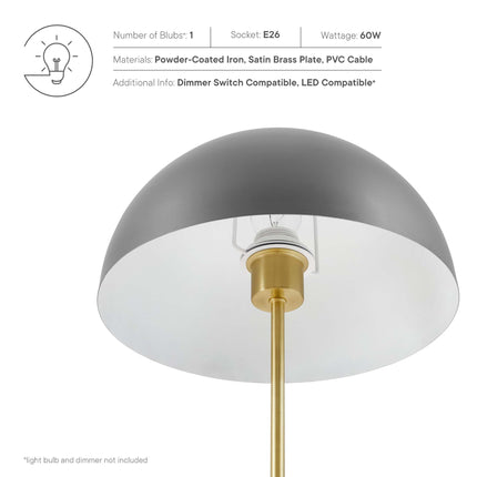 Modway EEI-5629 Ideal Metal Table Lamp Modway