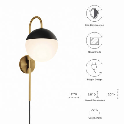 Modway EEI-5654 Stellar 1-Light Wall Sconce - Plaza Home Decor