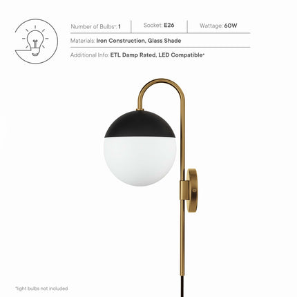 Modway EEI-5654 Stellar 1-Light Wall Sconce - Plaza Home Decor