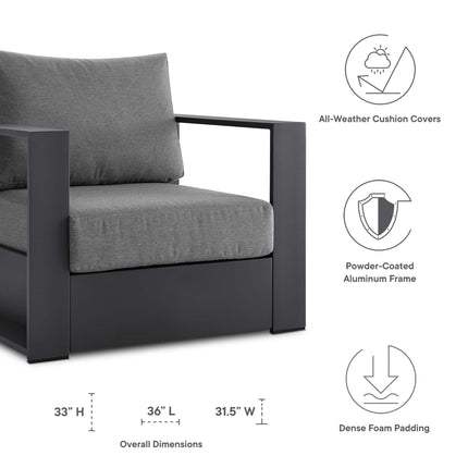 Modway EEI-5675 Tahoe Outdoor Patio Powder-Coated Aluminum Armchair - Plaza Home Decor