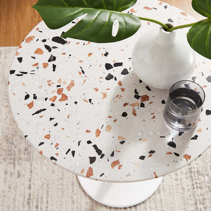 Modway EEI-5682 Lippa 20" Round Terrazzo Side Table Modway