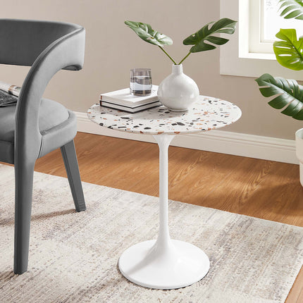 Modway EEI-5682 Lippa 20" Round Terrazzo Side Table Modway