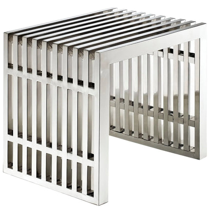 Modway EEI-569 Gridiron Small Stainless Steel Bench Modway