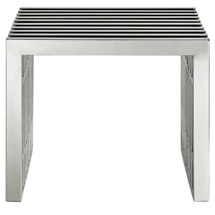 Modway EEI-569 Gridiron Small Stainless Steel Bench Modway