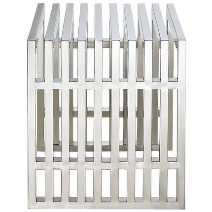 Modway EEI-569 Gridiron Small Stainless Steel Bench Modway