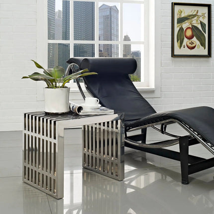 Modway EEI-569 Gridiron Small Stainless Steel Bench Modway
