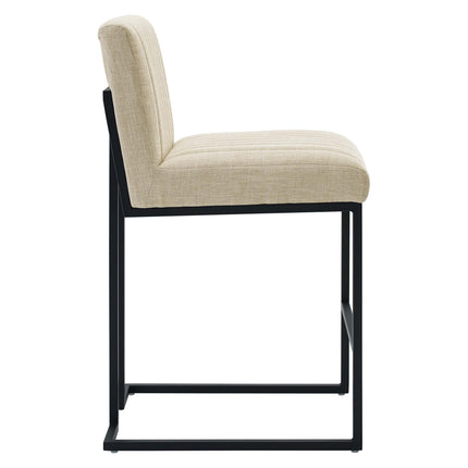 Modway EEI-5741 Indulge Channel Tufted Fabric Counter Stools Set of 2 Modway