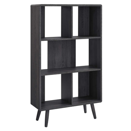 Modway EEI-5743 Transmit 5 Shelf Wood Grain Bookcase Modway