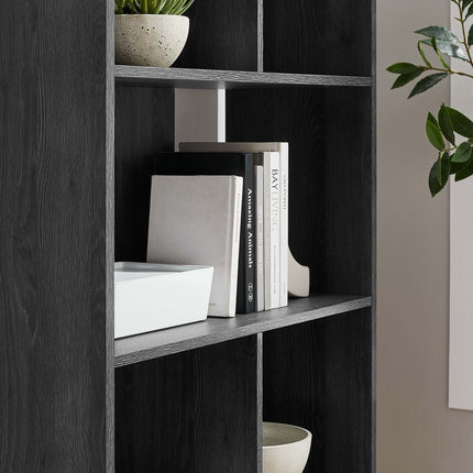 Modway EEI-5743 Transmit 5 Shelf Wood Grain Bookcase Modway