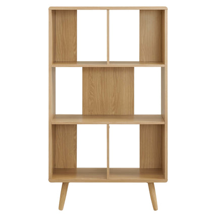 Modway EEI-5743 Transmit 5 Shelf Wood Grain Bookcase Modway