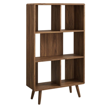 Modway EEI-5743 Transmit 5 Shelf Wood Grain Bookcase Modway
