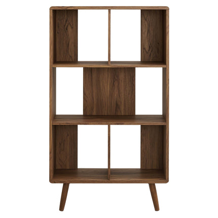 Modway EEI-5743 Transmit 5 Shelf Wood Grain Bookcase Modway