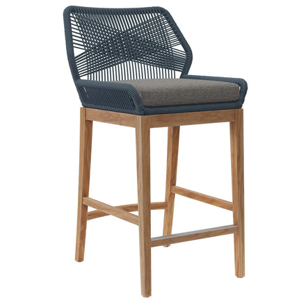 Modway EEI-7163 Wellspring 3-Piece Outdoor Patio Teak Wood Bar Set Modway