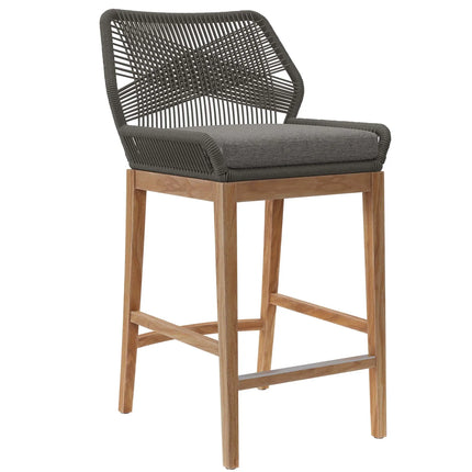 Modway EEI-7163 Wellspring 3-Piece Outdoor Patio Teak Wood Bar Set Modway