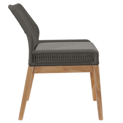 Modway EEI-5747 Wellspring Outdoor Patio Teak Wood Dining Chair Modway