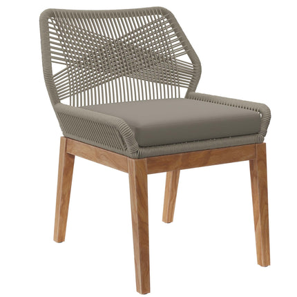 Modway EEI-5747 Wellspring Outdoor Patio Teak Wood Dining Chair Modway