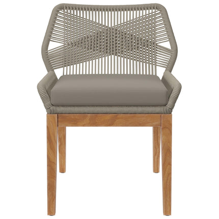 Modway EEI-5747 Wellspring Outdoor Patio Teak Wood Dining Chair Modway