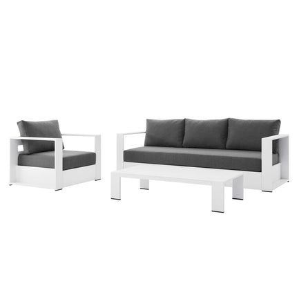 Modway EEI-5748 Tahoe 3-Piece Outdoor Patio Powder-Coated Aluminum Set - Plaza Home Decor