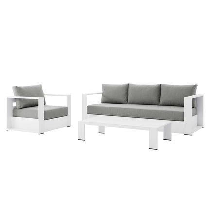 Modway EEI-5748 Tahoe 3-Piece Outdoor Patio Powder-Coated Aluminum Set - Plaza Home Decor
